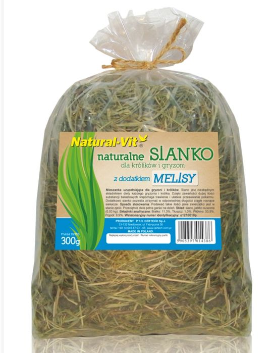 Sianko dla gryzoni+melisa 300g