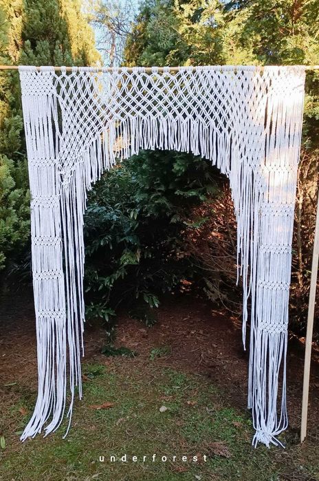 Makrama Gate XXL dekoracja ścienna wesele 200x250 cm