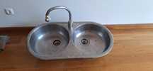 Pia dupla com torneira - cozinha