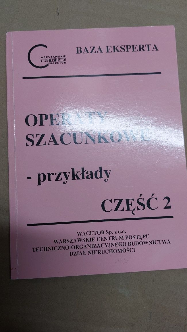 Operaty szacunkowe - przykłady. Część 2