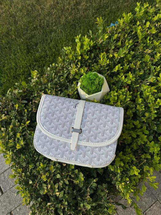 Сумка Goyard кросбоди кожаная через плечо барсетка Гоярд мужская