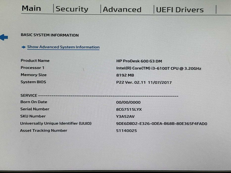 Міні ПК неттоп HP ProDesk 600 G3 Mini/ i3-6100T/ 8gb компютер 120шт