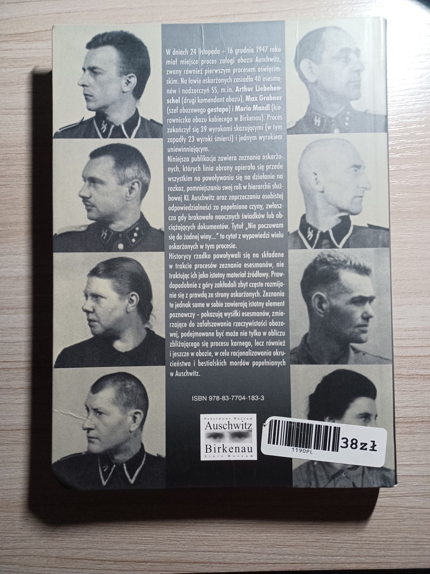 Książka Nie poczuwam się do żadnej winy