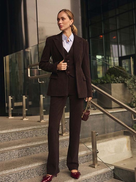 Приталений піджак one by one вельвет