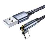 Kabel 3W1 Essager 1M Usb-C Lightning Micro Do Ładowania I Danych Szary