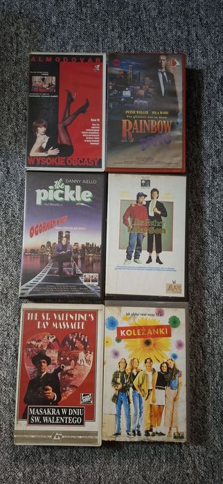 Zestaw kaset vhs filmy