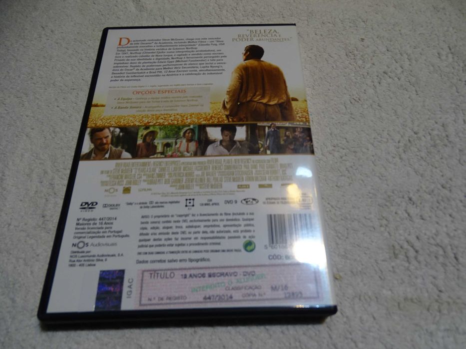 DVD-12 anos escravo-Steve McQueen