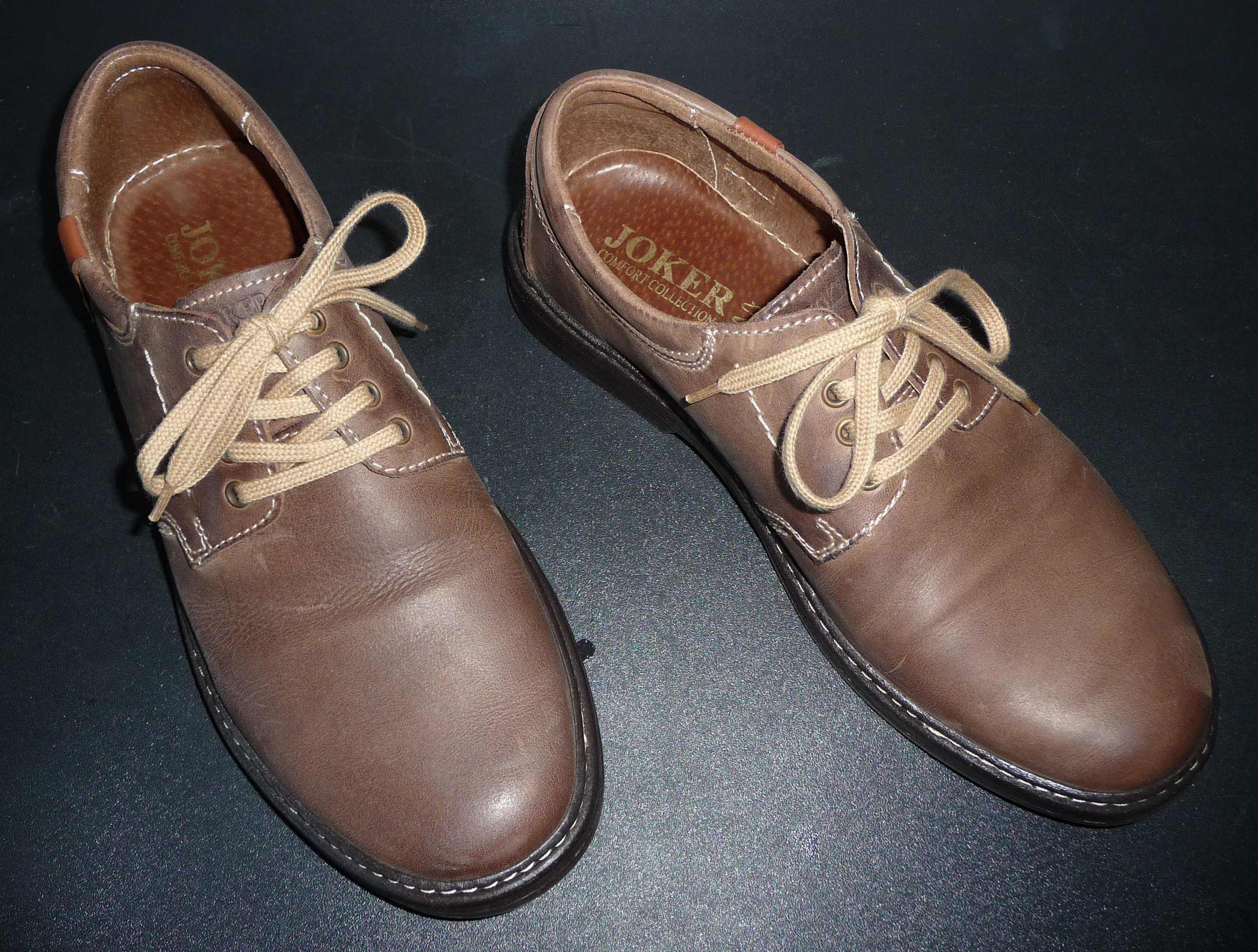 Buty męskie skórzane JOKER 415 - rozmiar 41