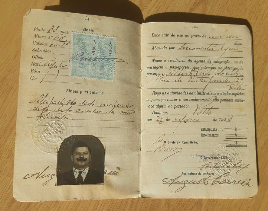 Passaporte Português de 1923