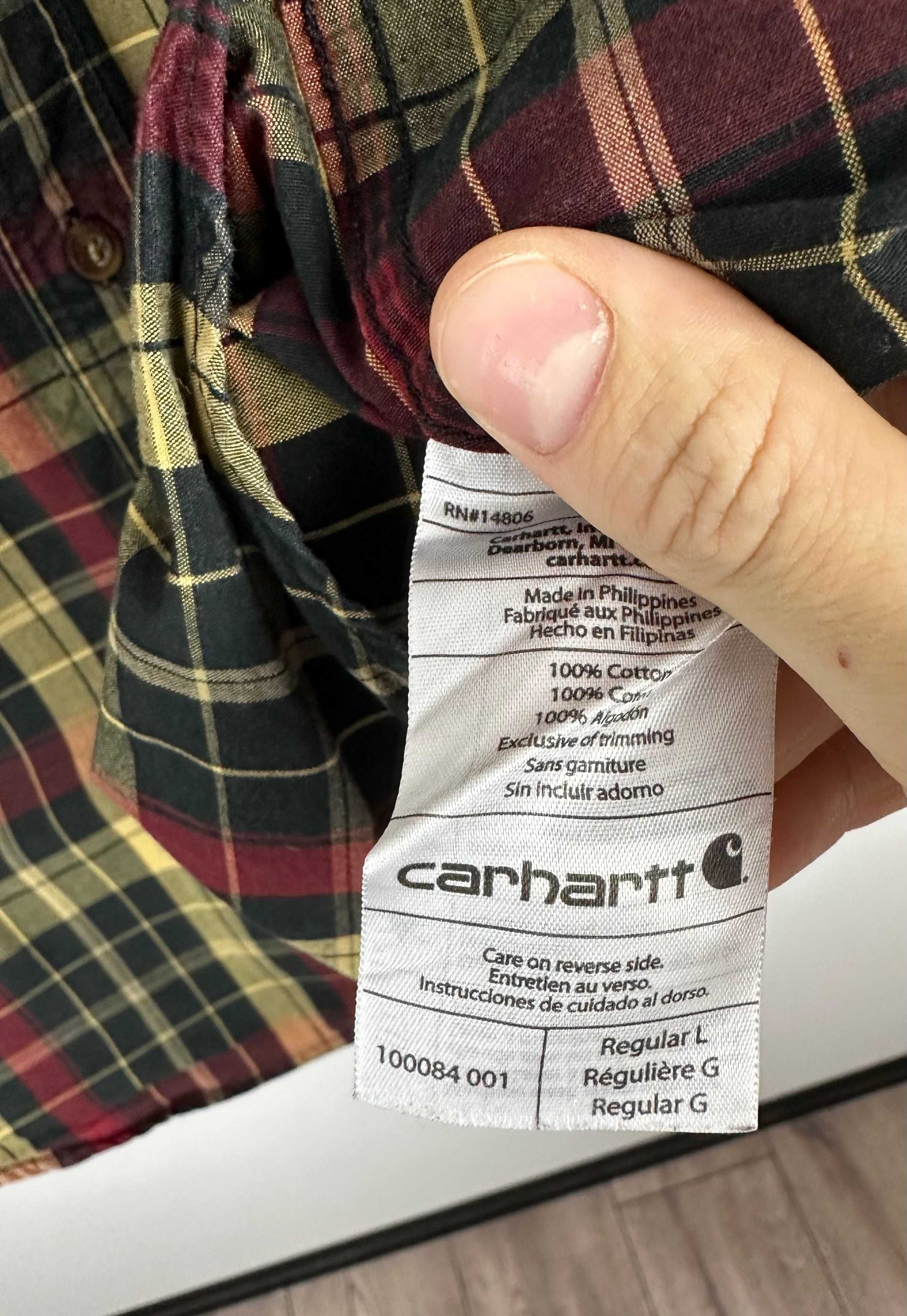Koszula w kratę Carhartt flanelowa workwear r. XL