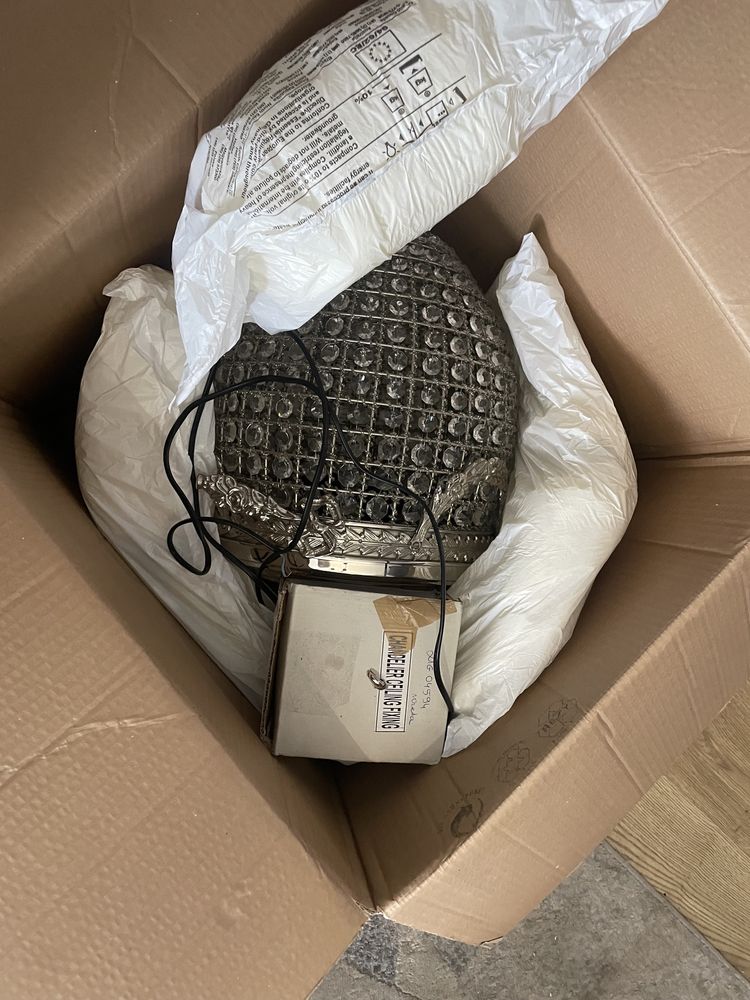 Lampa wiszaca kryształowa