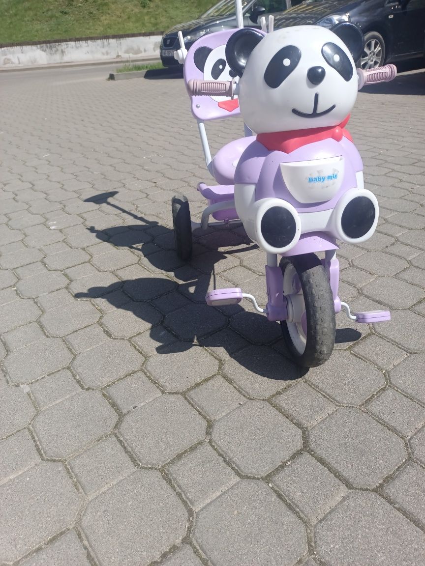 [PROMOCJA] rowerek dziecięcy panda uchwyt do prowadzenia