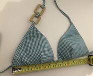 Bikini calzedonia - tam m - azul e branco (Cueca+Soutien)