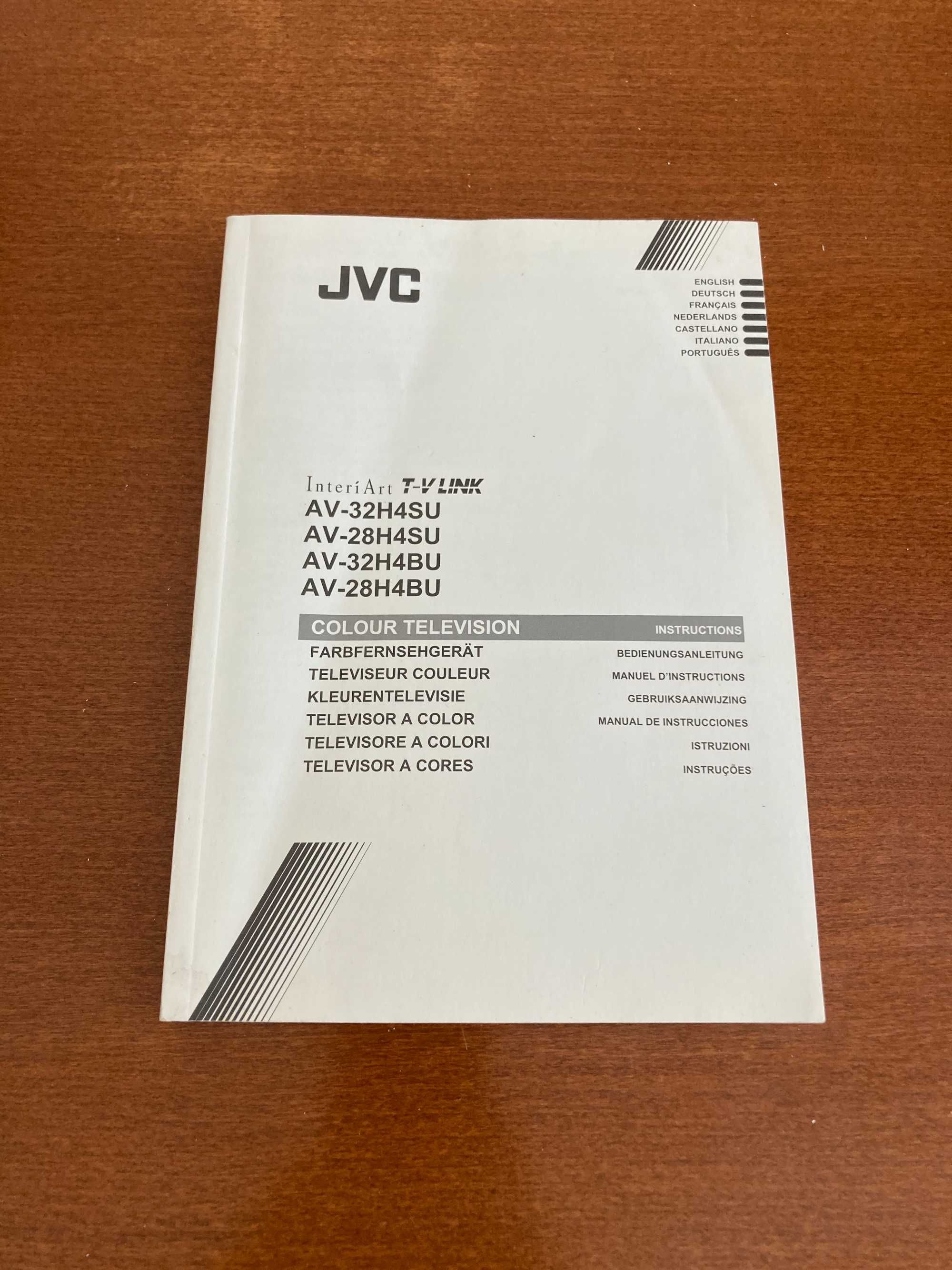 Manual de televisão JVC - AV-32H4SU
