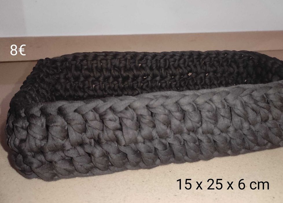 Cesto de arrumação castanho