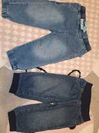 2x spodnie jeans coccodrillo c&a r. 74