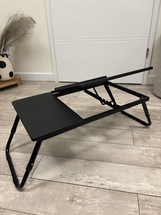 Stolik podstawka pod laptopa regulowany czarny rozkładany