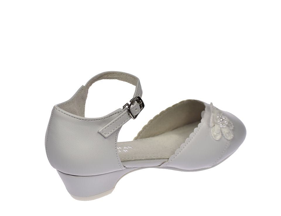 Buty do komunii balerinki białe komunijne Kom 50/23 rozm. 32