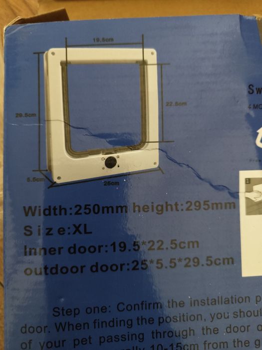 Drzwiczki klapa kot pies 4 drożna