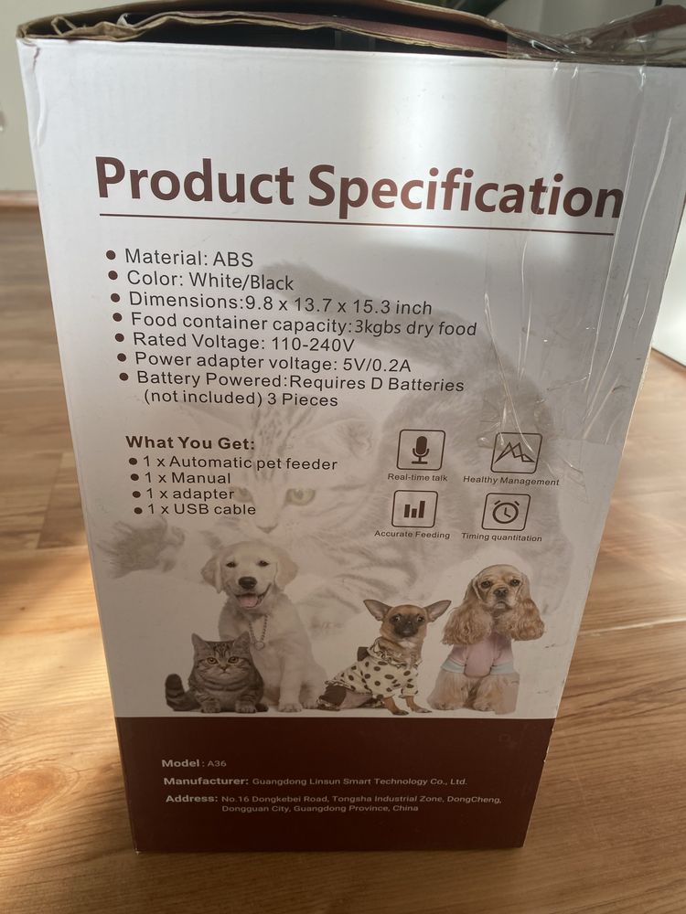 Automatyczny podajnik karmy miska dla psa kota 6,5l PUPPY KITTY