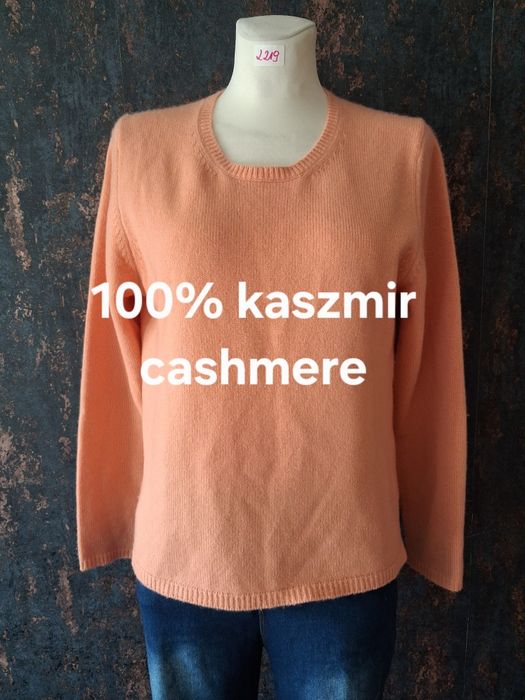 Kaszmirowy ciepły jesienny sweter rozmiar xl