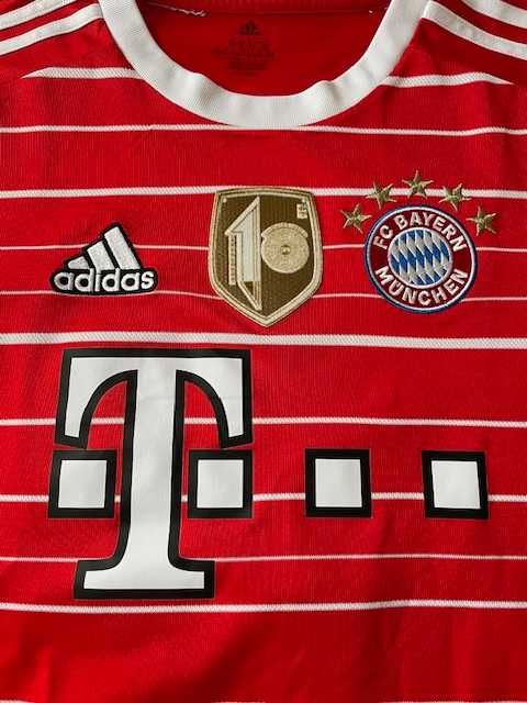 Koszulka piłkarska Bayern Monachium #10 Sane Adidas XL młodzieżowa