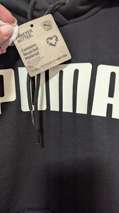 Костюм Puma чорний оригінал жіночий фліс,теплий хs розмір