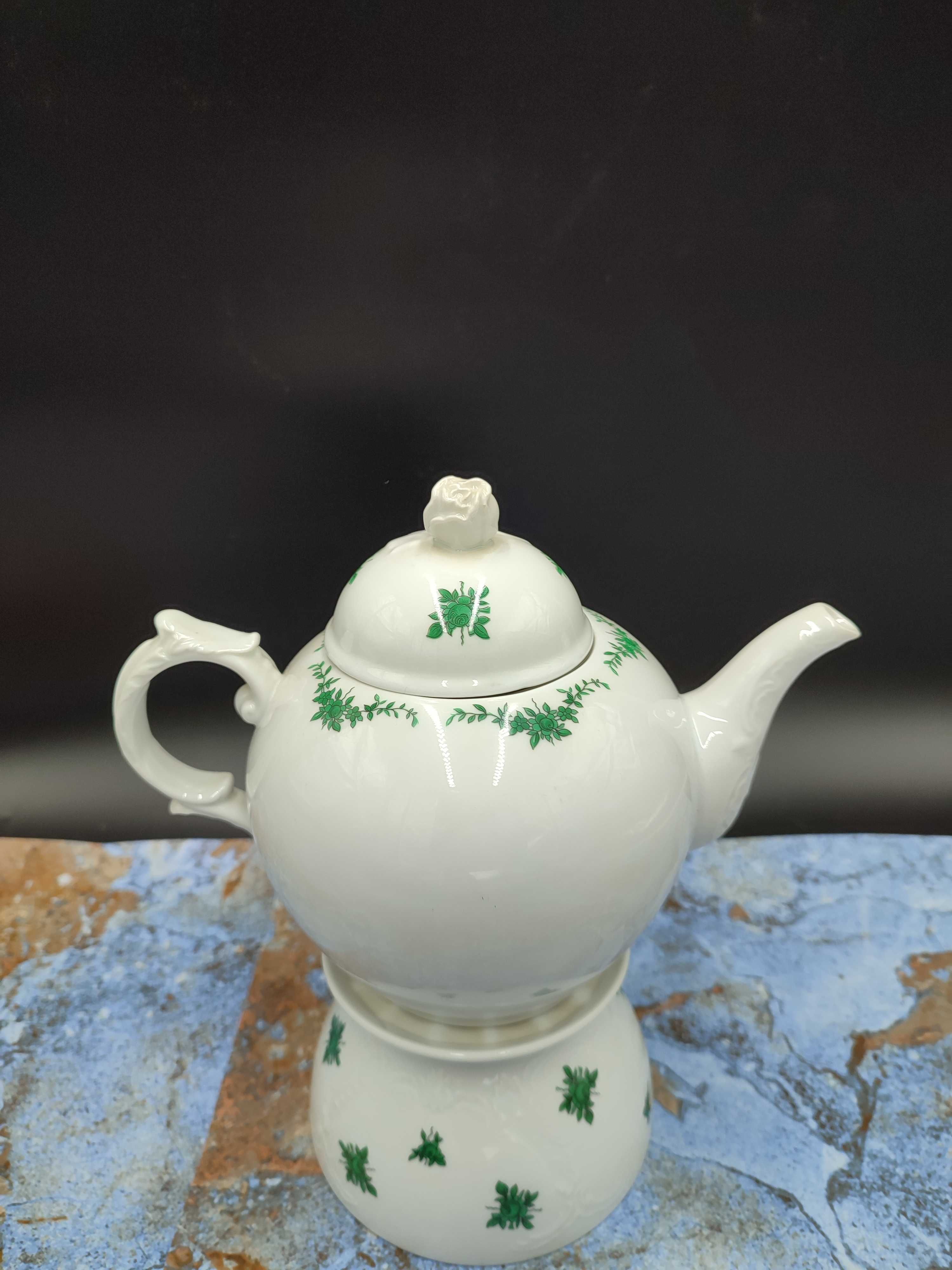 Porcelanowy Dzbanek + podgrzewacz Fustenberg - Vintage - 2681