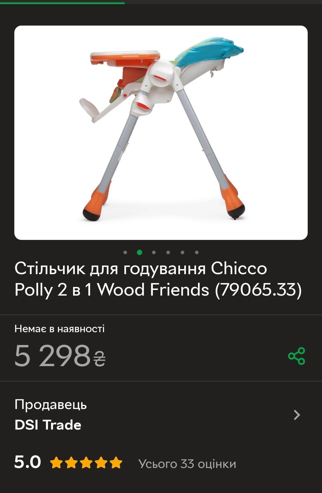 Стільчик для годування Chicco