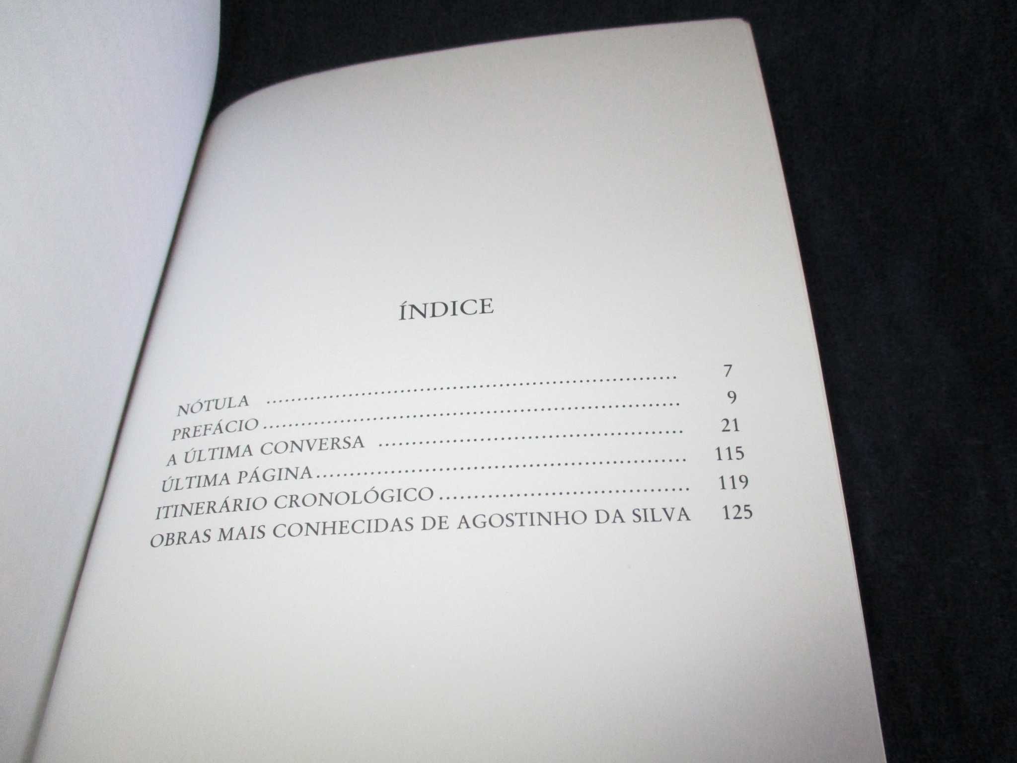 Livro A Última Conversa Agostinho da Silva