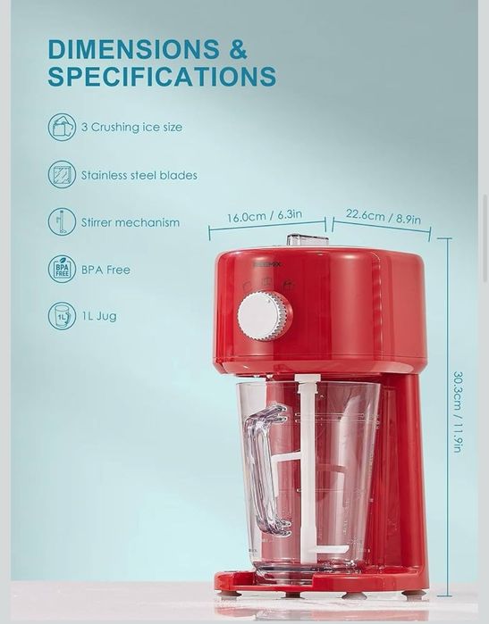 Maker maszyna do lodów sorbetów slushy REEMIX przenośna elektryczna