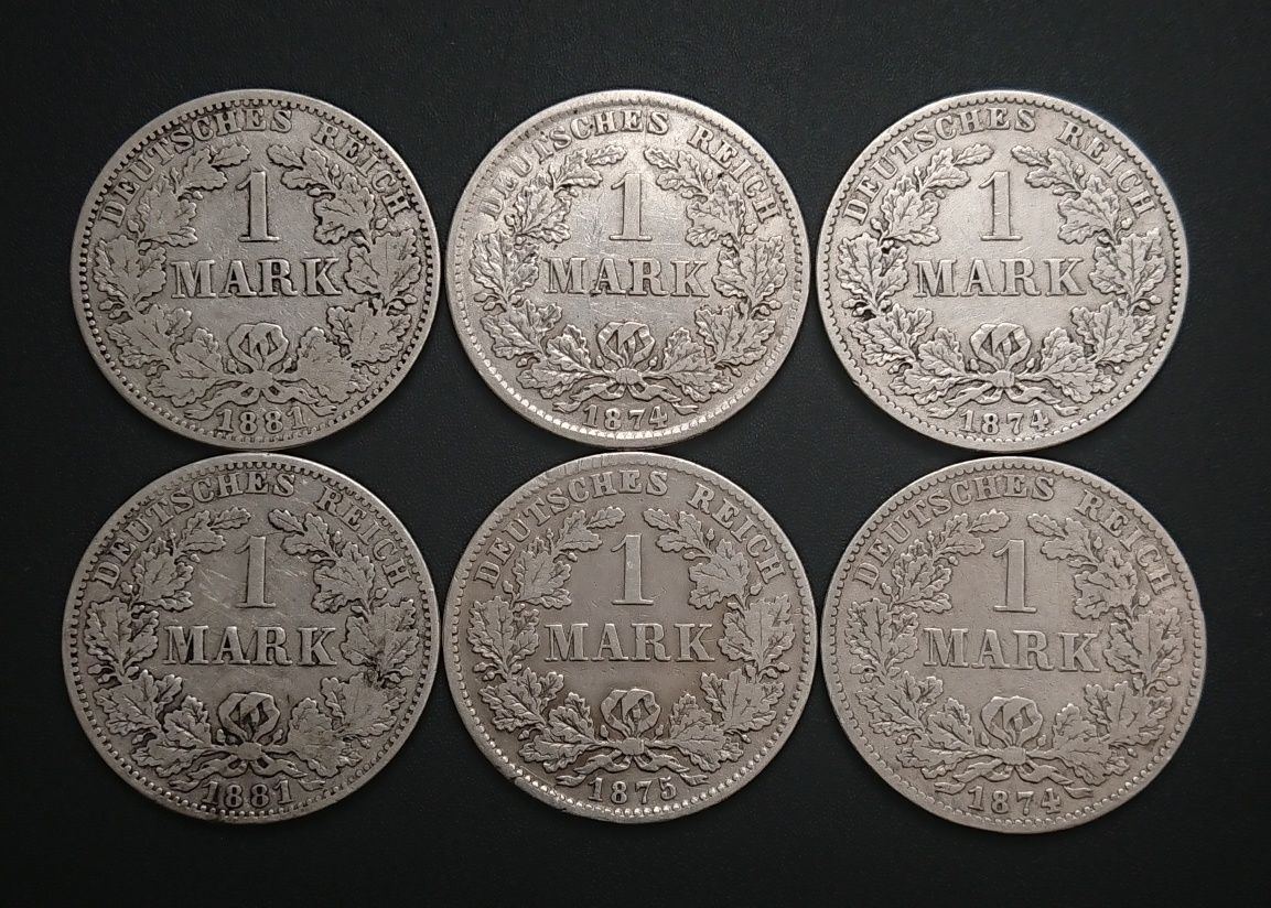 1 mark марка монета Срібло рейх марки Кірха