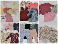 Zestaw ubranek dla dziewczynki, paka ubrań rozm 86, my basic,H&M,45szt