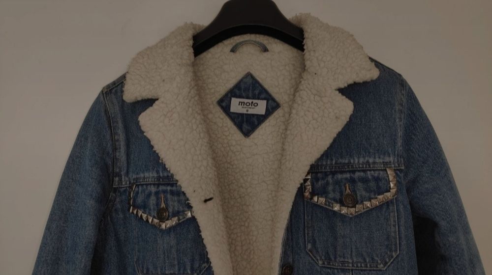 Kurtka jeansowa z misiem S