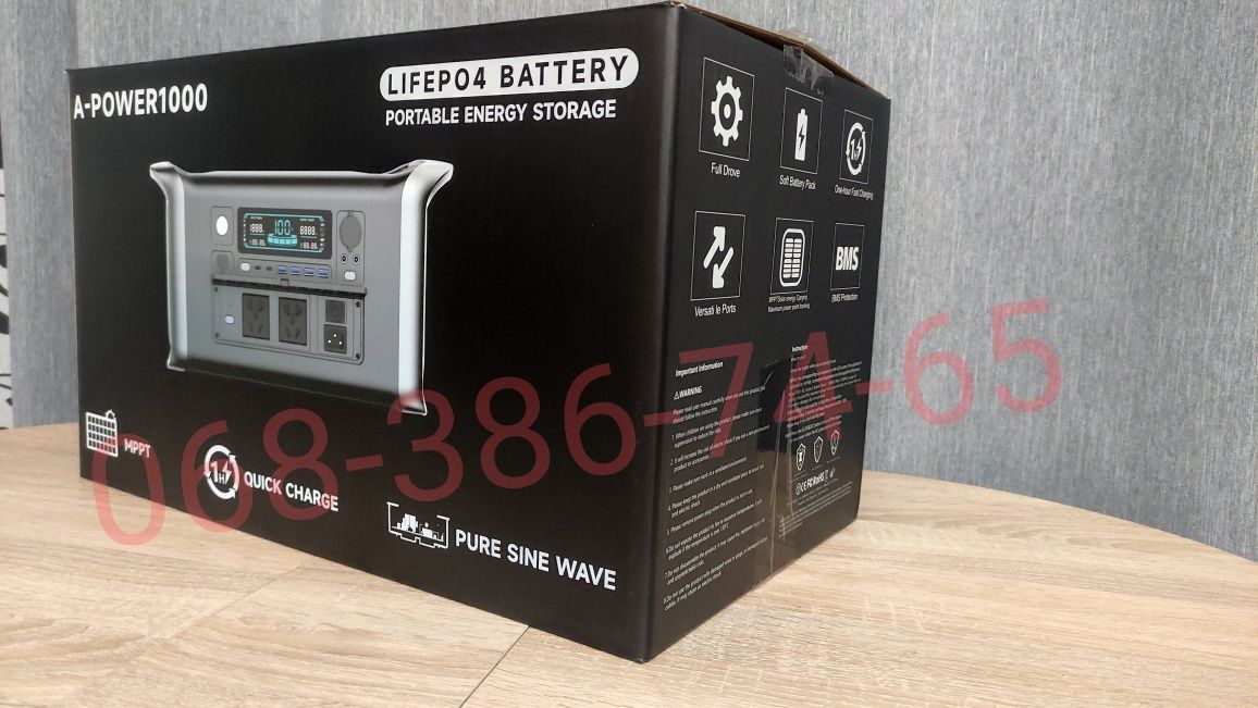 Зарядна станція Ctolity AX1000, 220V 1800W 1000Wh, як ecoflow, bluetti