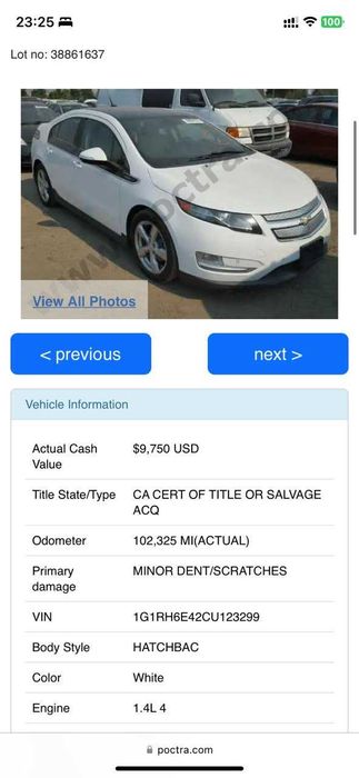 Chevrolet volt 1, 2012
