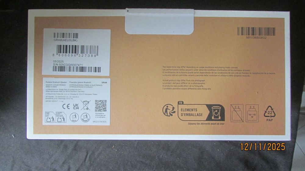 Coluna LG Xboom Grab NOVA