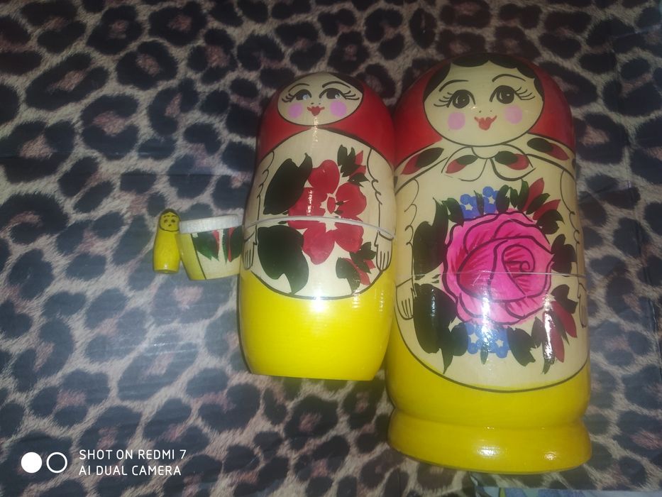 Деревянная матрёшка кукла СССР ретро игрушка дерево матрёна