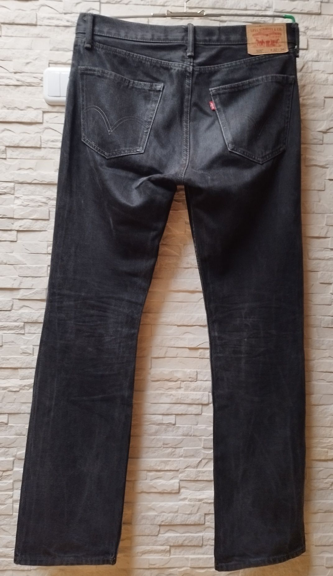 ?Spodnie Levi's Strauss,dżinsy 505 W32L34 Stright fit, czarne