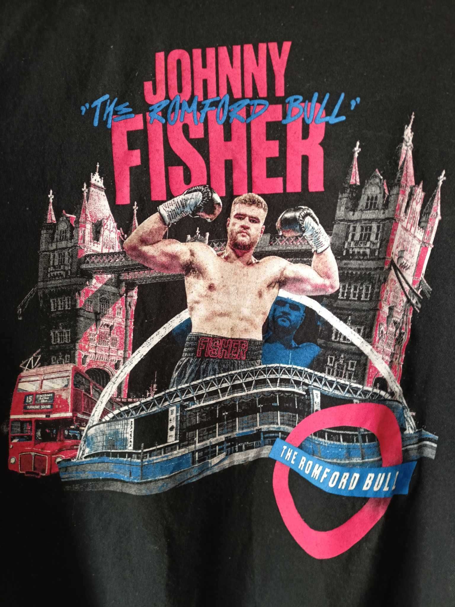 Vintage Johnny Fisher "The Romford Bull" Boxing T-Shirt