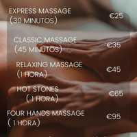 Massagem relaxante ( corpo todo)