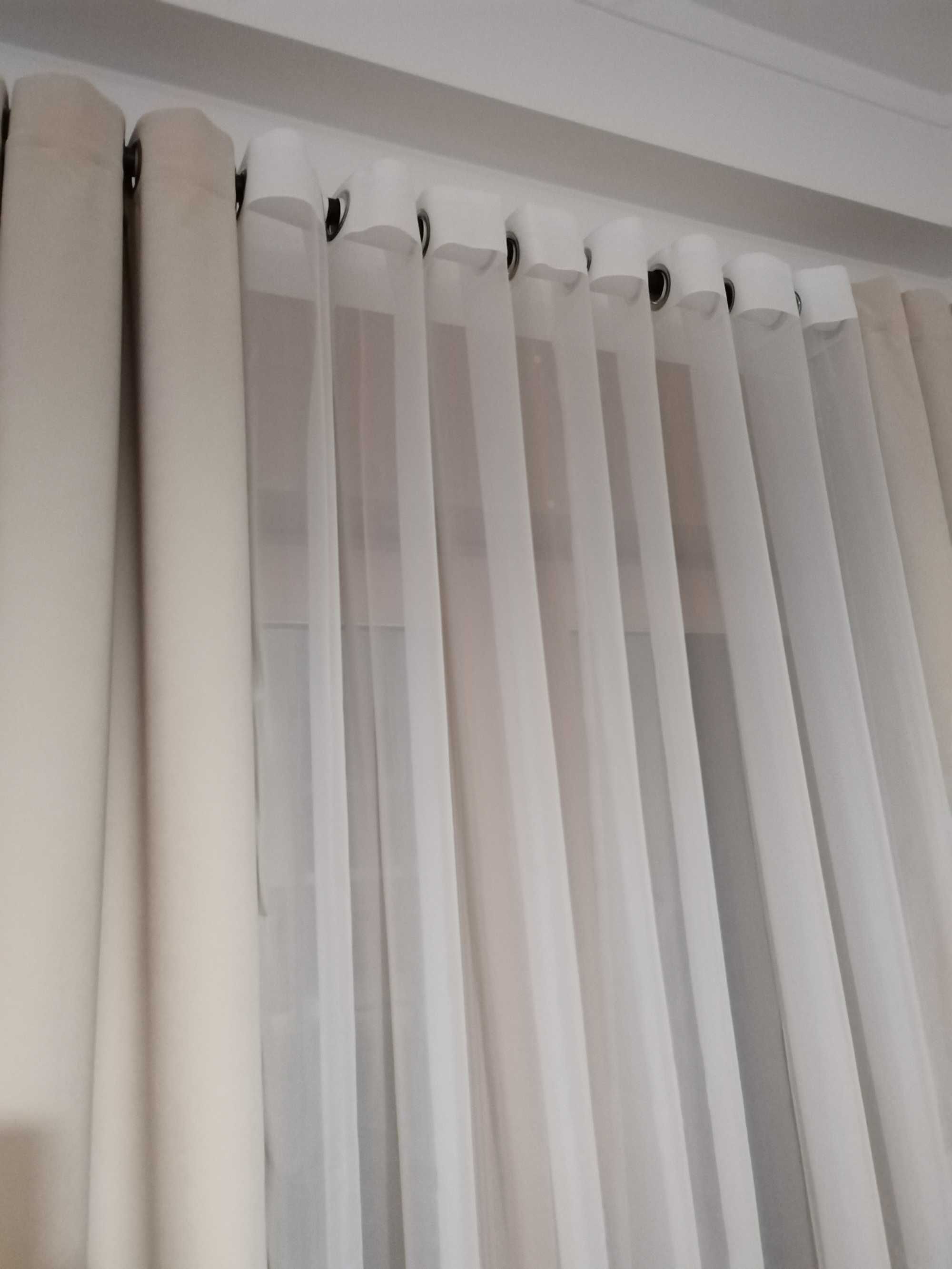 Cortinados bege 130x240