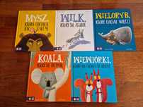 Zestaw książek R. Bright o myszy, wilku, wielorybie, koali, wiewiórkac