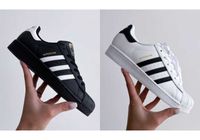 Жіночі чоловічі кросівки кеди Adidas Superstar White Black [36-44]