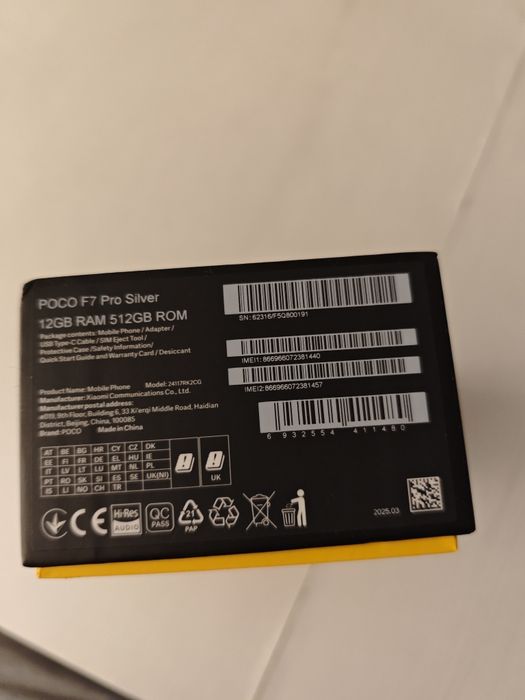 Xiaomi Poco F7 Pro 12 GB,512 GB,Ideał.Gwarancja 31.05.2027