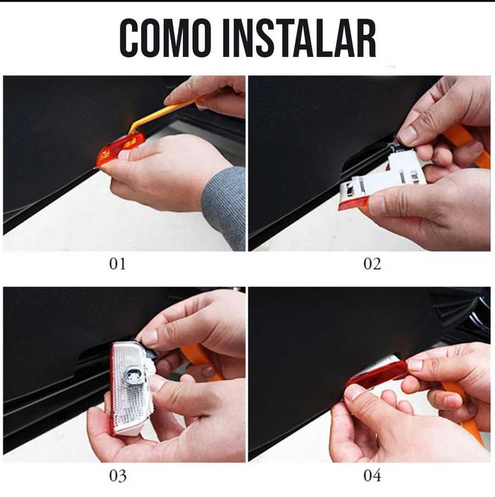 4 Laser de luz de cortesia com logótipo VW - SHADOW LIGHT Volkswagen