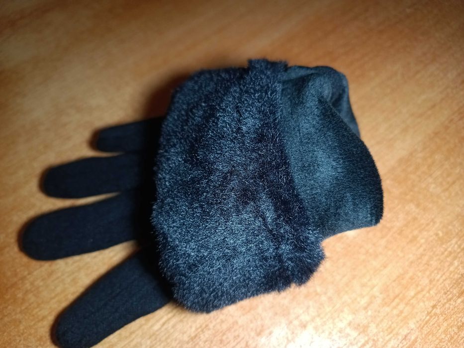 Стильні жіночі теплі плюшеві рукавички дуже м'які рукавиці