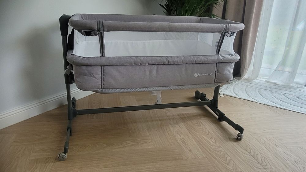 Łóżeczko kinderkraft neste air kolorze szary