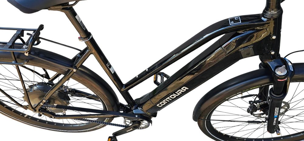 E-bike Contoura Li-16. Pinion 12./ Pasek. Carbon
