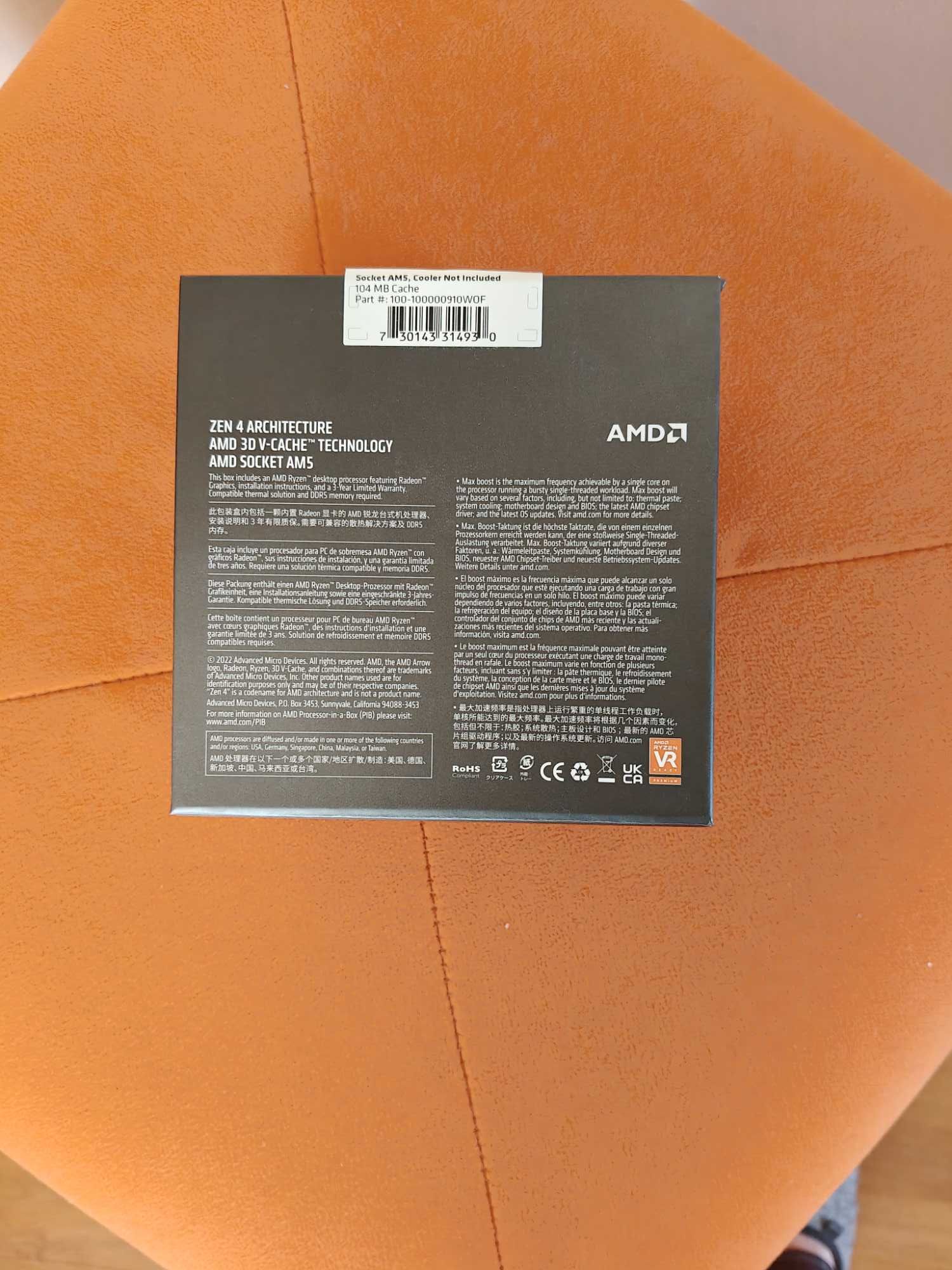 AMD Ryzen 7 7800x3D BOX Gwarancja